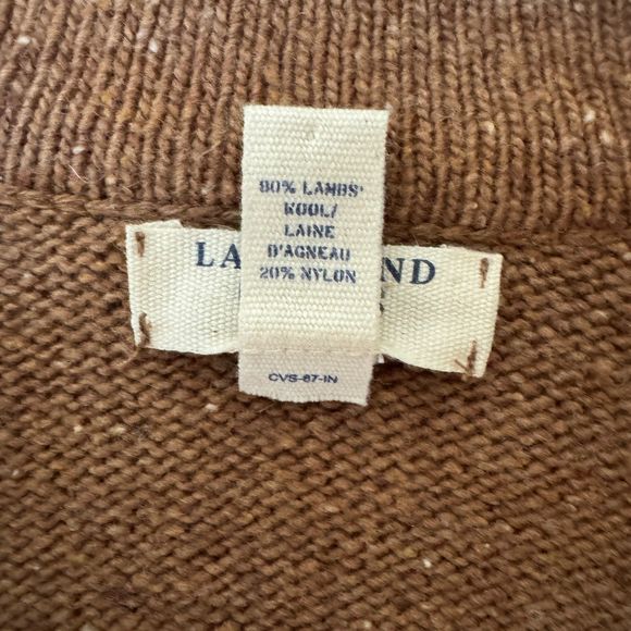 Land's End Canvas Lambswool Boyfriend Cardigan - Picture 5 of 15